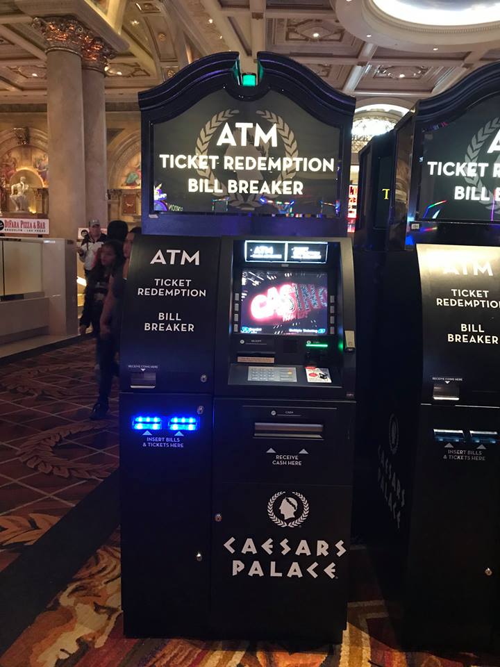 Caesars Palace ATM Ticket Redemption