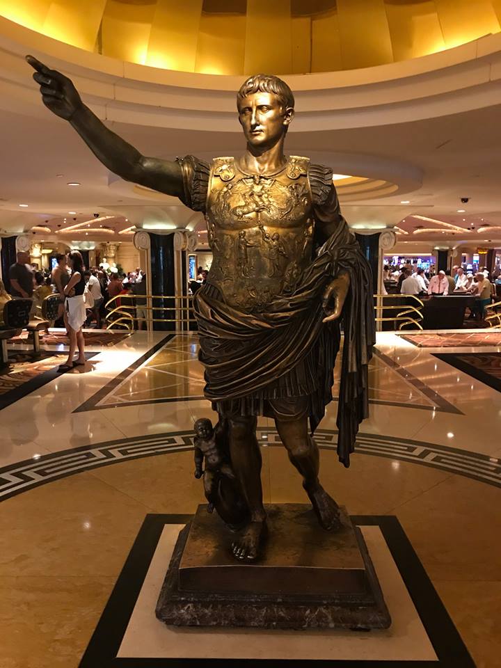 Photograph of statue caesar