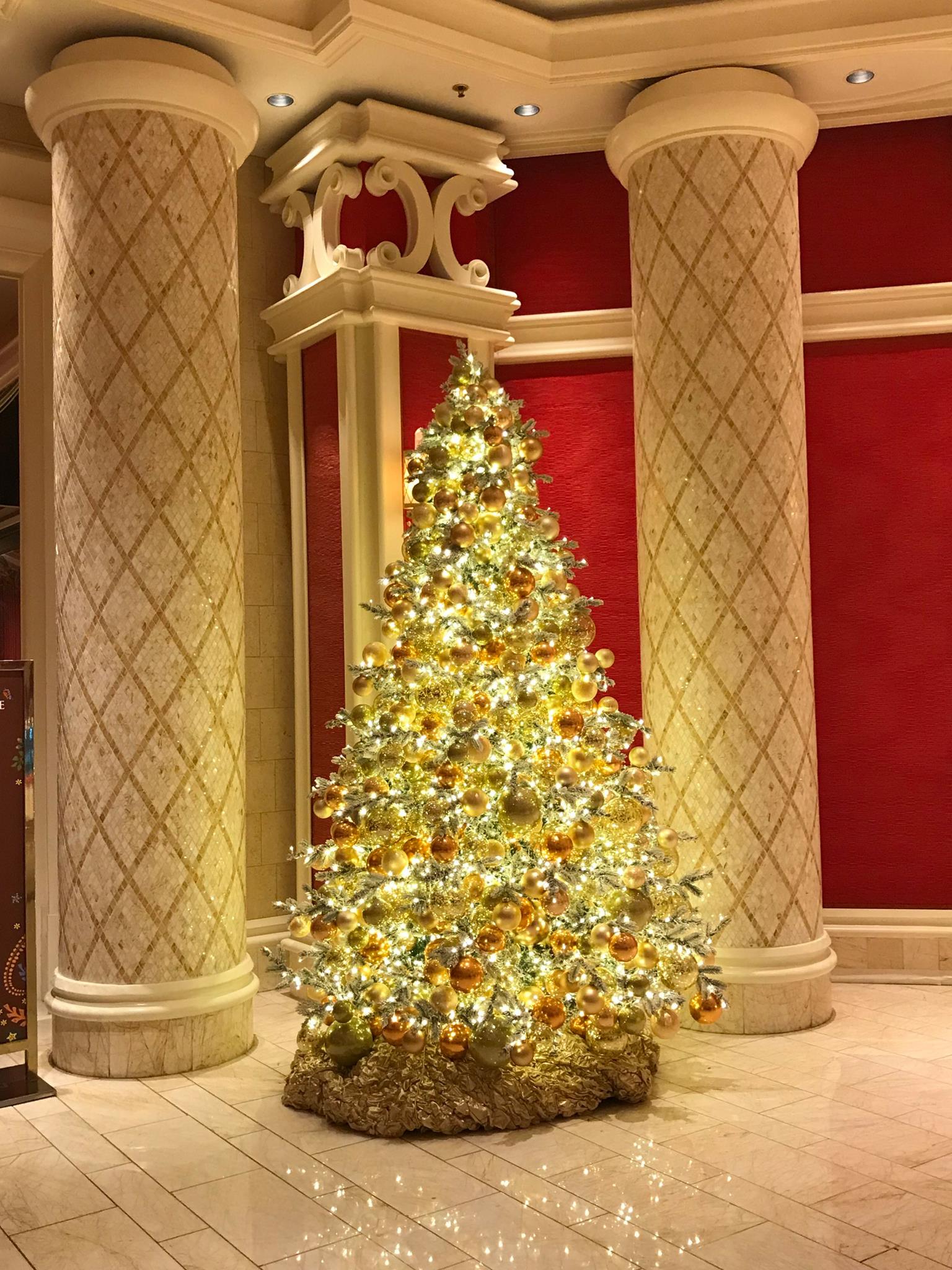 Picture of Christmas tree at Wynn