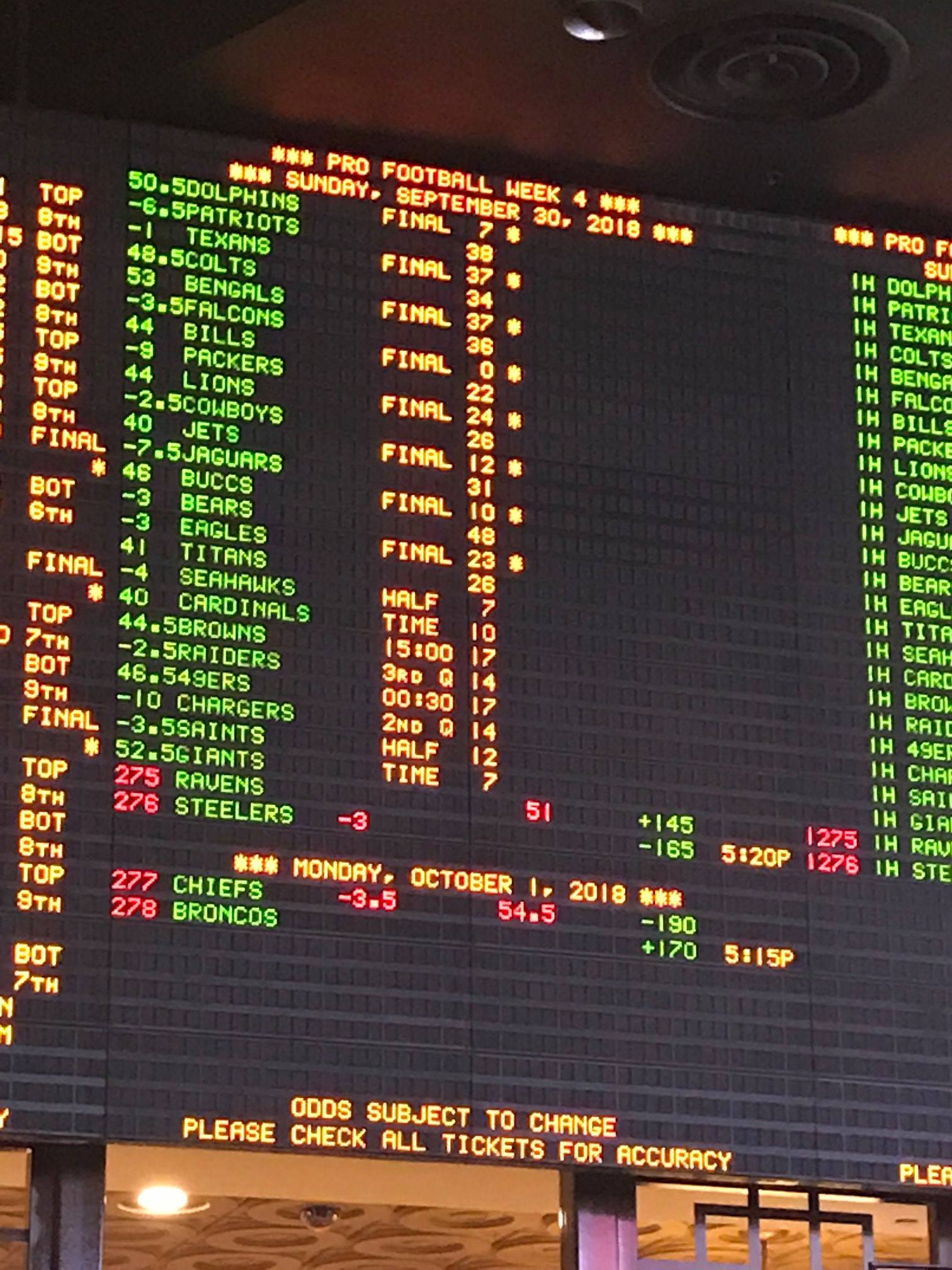 sportsbook week 4